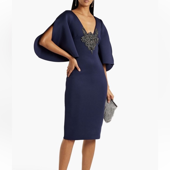 Badgley Mischka Dresses & Skirts - Elegant Badgely Mischka Embellished Bodice Cocktail Dress